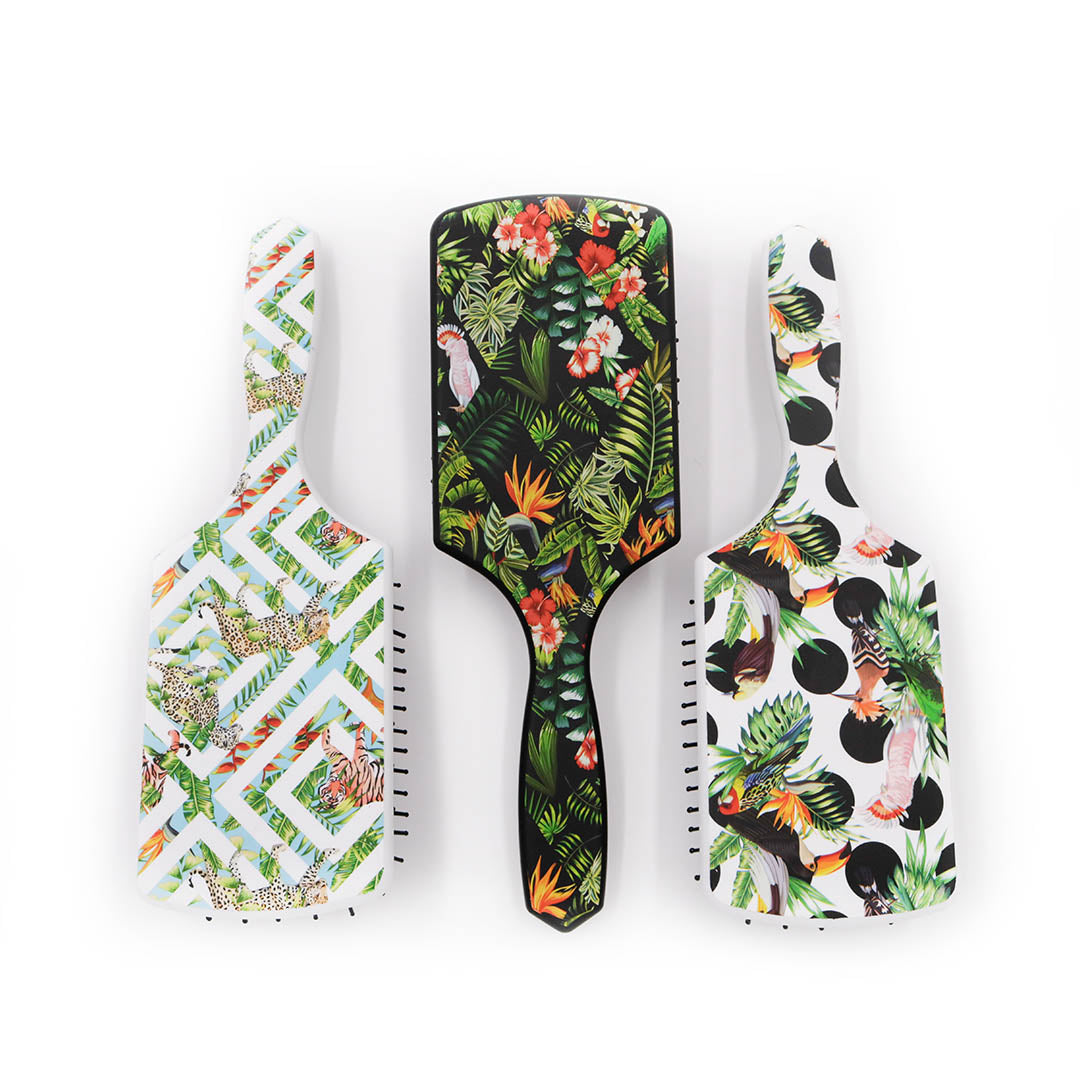 Termix Square Paddle Brush - Polka Dot Toucan