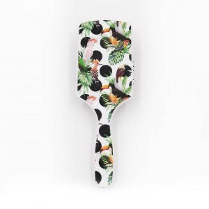 Termix Square Paddle Brush - Polka Dot Toucan